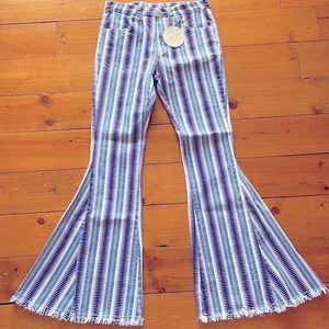 NWT - Saints & Hearts Aztec Flare Jeans